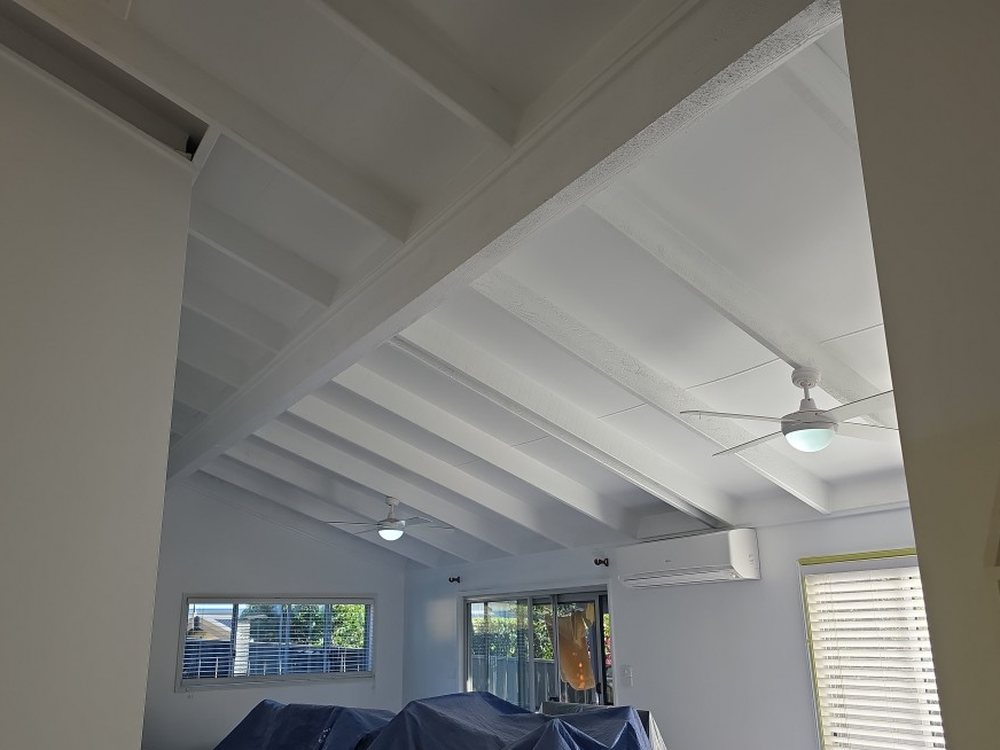 Verandah ceiling in white